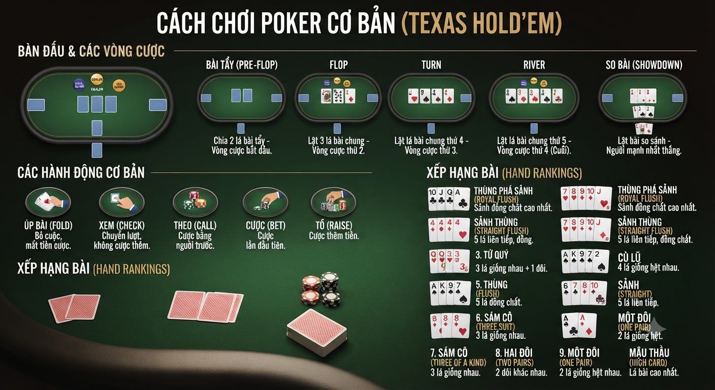 cách chơi poker cơ bản