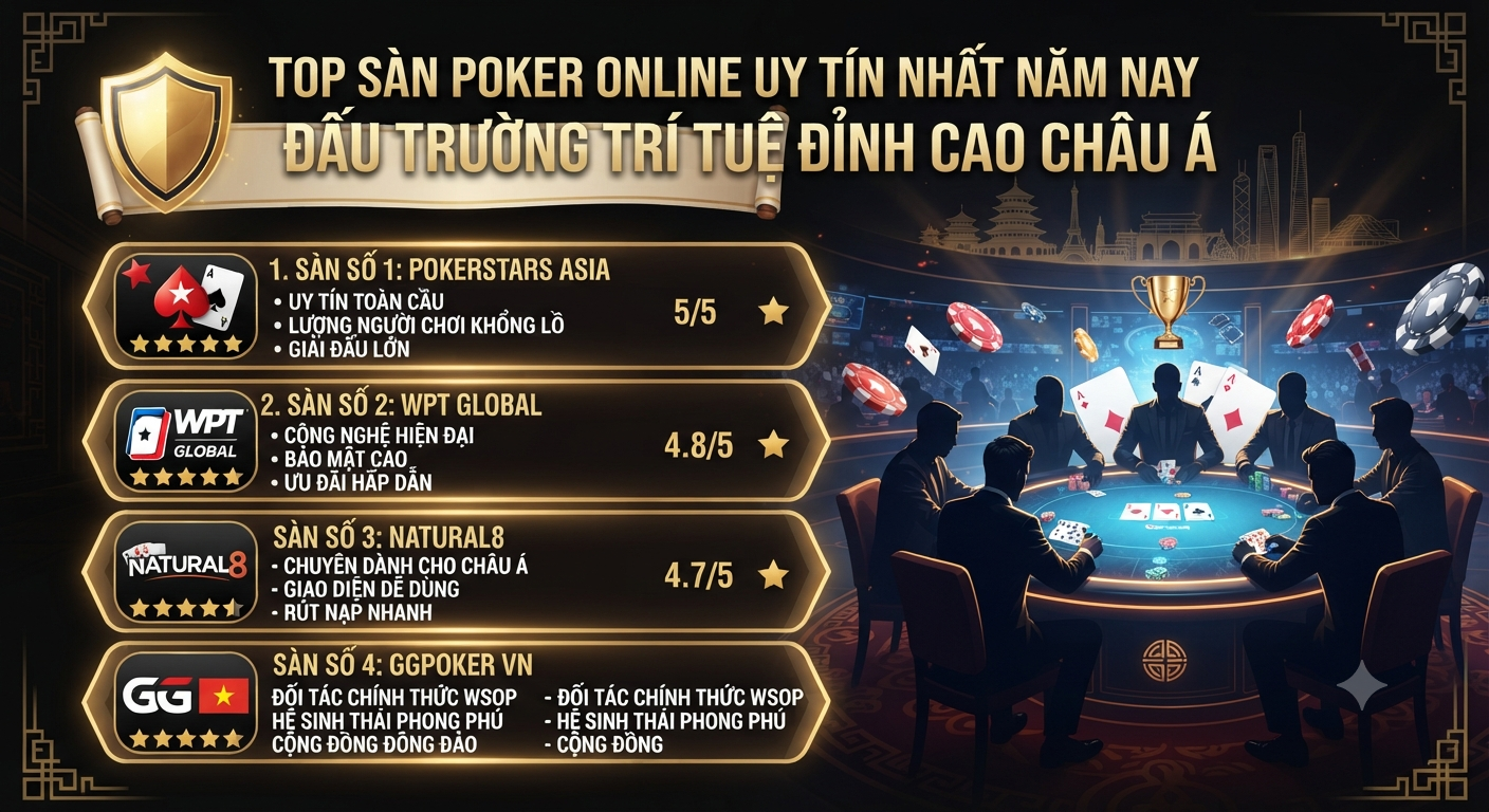 sàn poker online uy tín